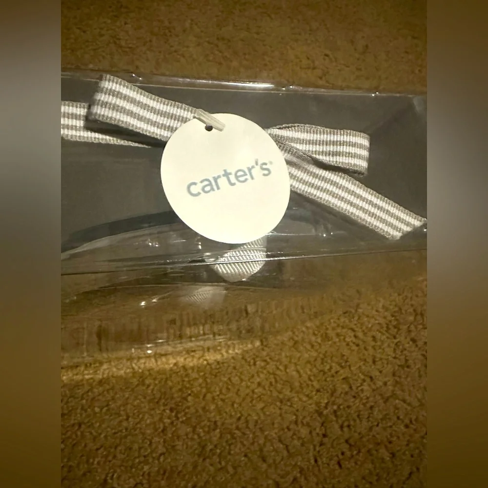 NWT Carter’s little prints ornament kit Silver 1 for 🤚 print 1 for🦶print in box - Picture 8 of 8